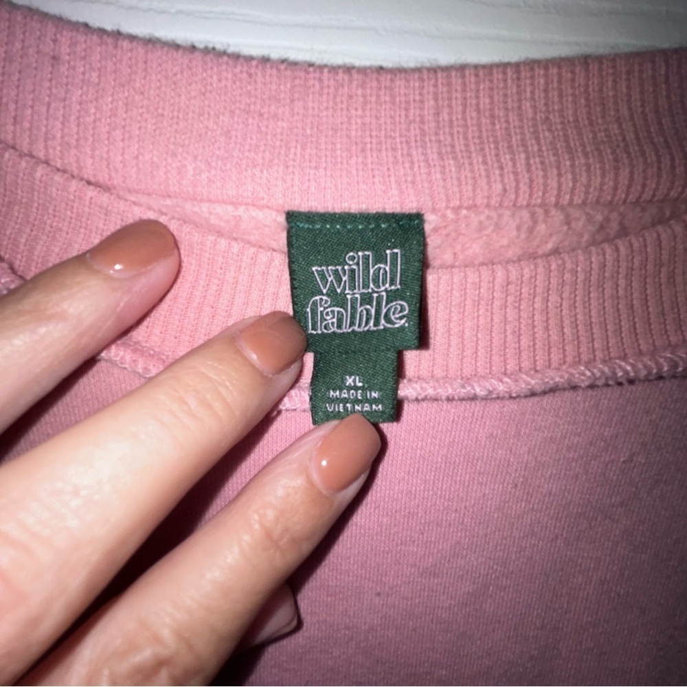 Wild Fable Colorblock Sweater - Pink, Gray, Teal - Picture 2 of 5